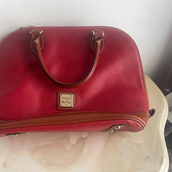 Dooney and Bourke Pebble Leather Satchel - Picture 5 of 17